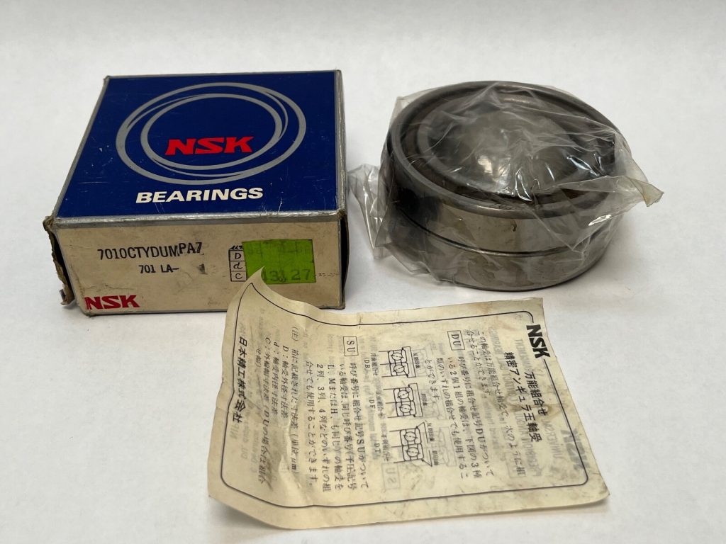 Angular Contact Ball Bearing - Straight Bore, 50 mm ID, 80 mm OD, 16 mm Width, Open, 15° Contact Angle, Medium Preload.