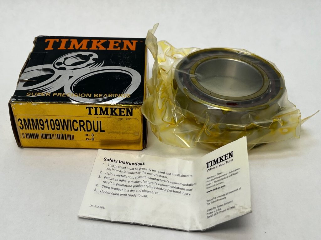 Angular Contact Ball Bearing - Straight Bore, 45 mm ID, 75 mm OD, 16 mm Width, Open, 25° Contact Angle, Light Preload.