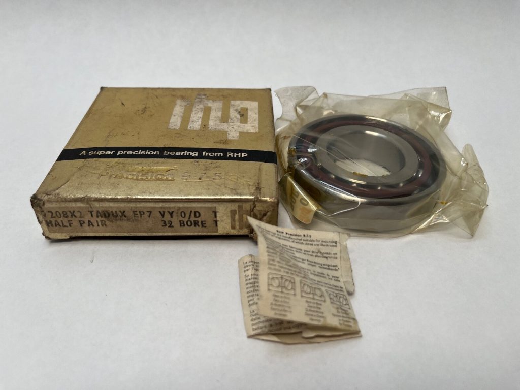 Angular Contact Ball Bearing - Straight Bore, 40 mm ID, 80 mm OD, 18 mm Width, Open, 15° Contact Angle, Extra Light Preload.