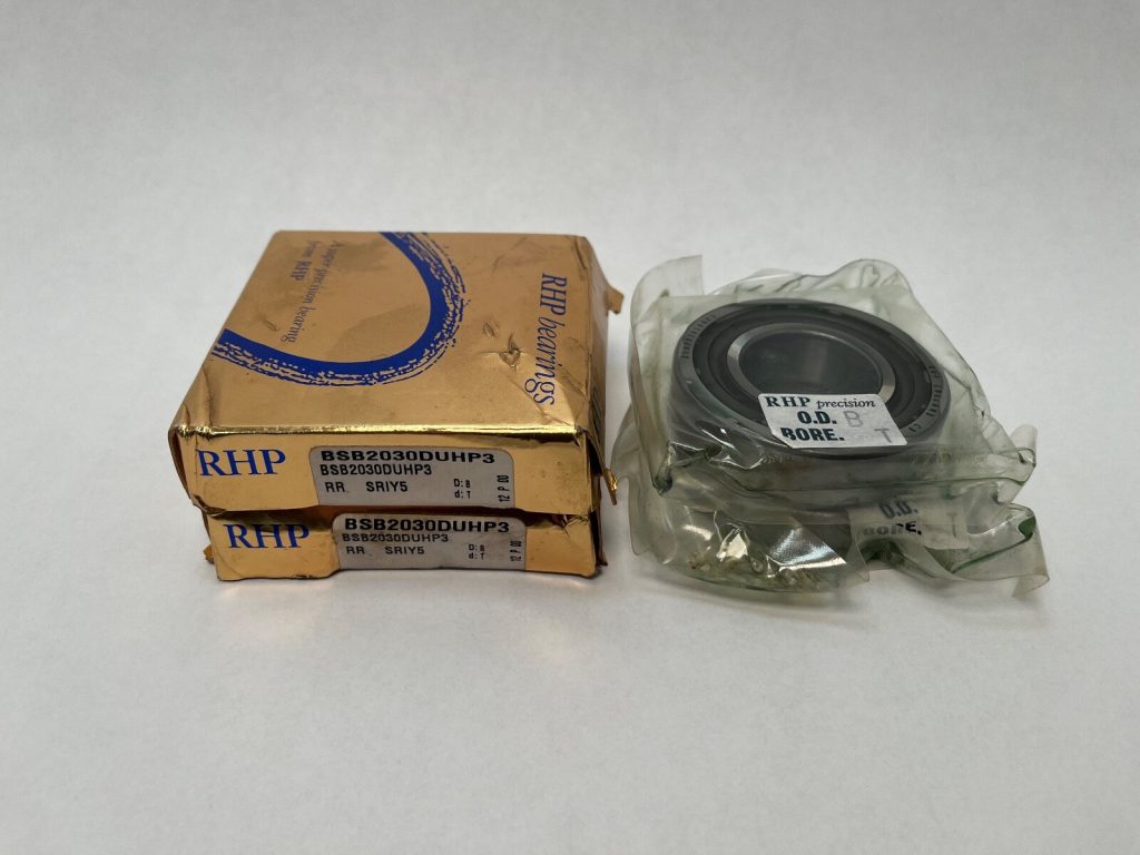 Angular Contact Ball Bearing - Straight Bore, 20 mm ID, 47 mm OD, 15 mm Width, Open, 60° Contact Angle, Heavy Preload.