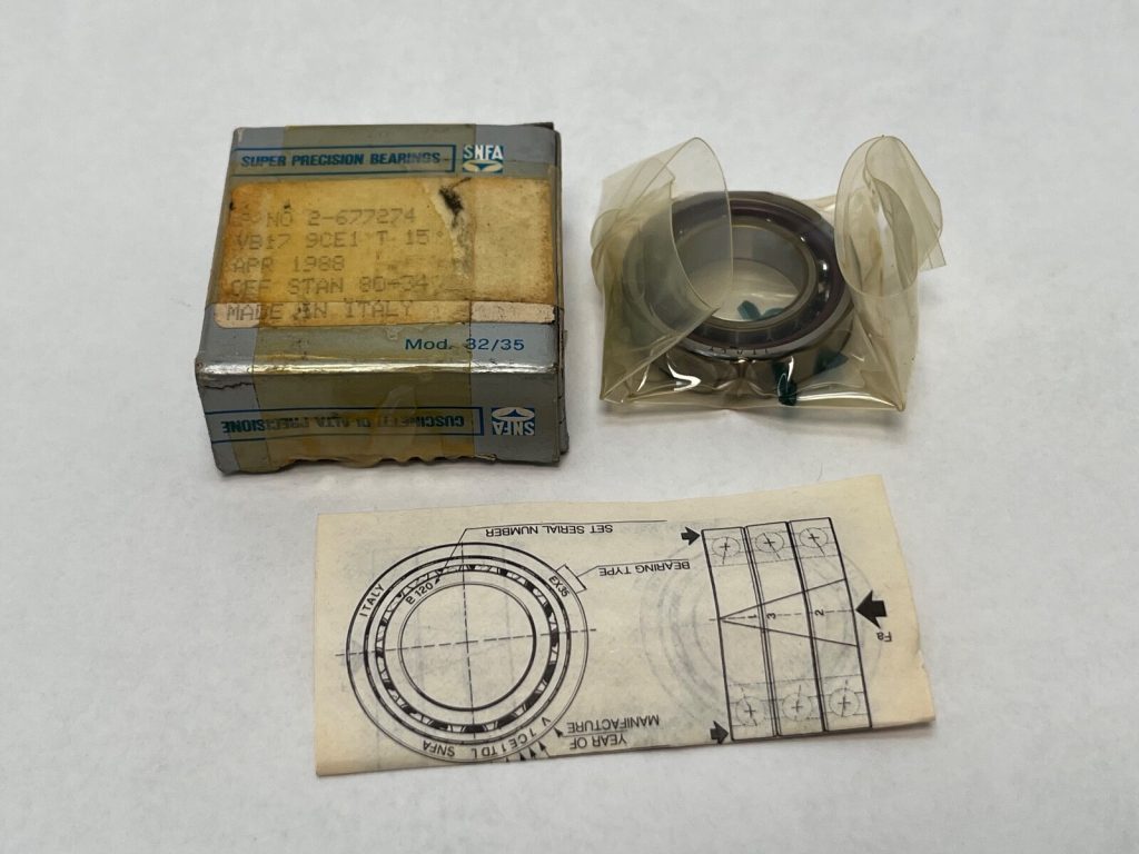 SNFA VB17-9CE1T-1/2PR Bearing 17x30x7 mm 7903-C-P2 VB17-9-CE-1-T Italy
