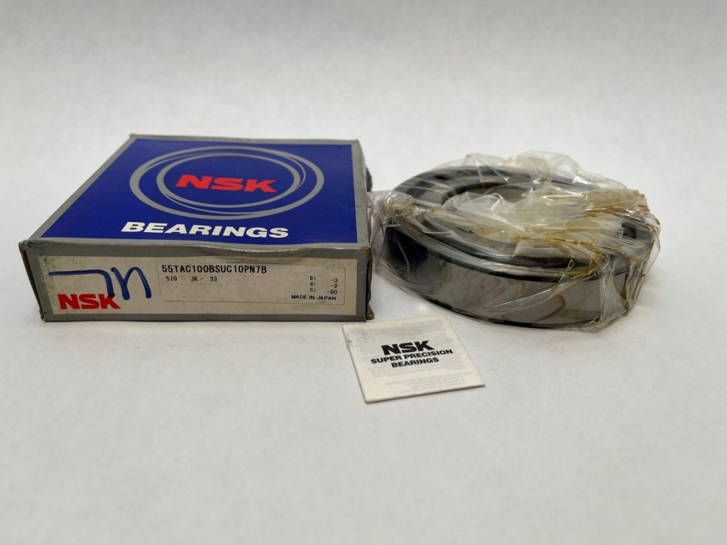 Ball Screw Support Bearing - 55 mm ID, 100 mm OD, 20 mm Width, Open, 60°, Heavy Preload.