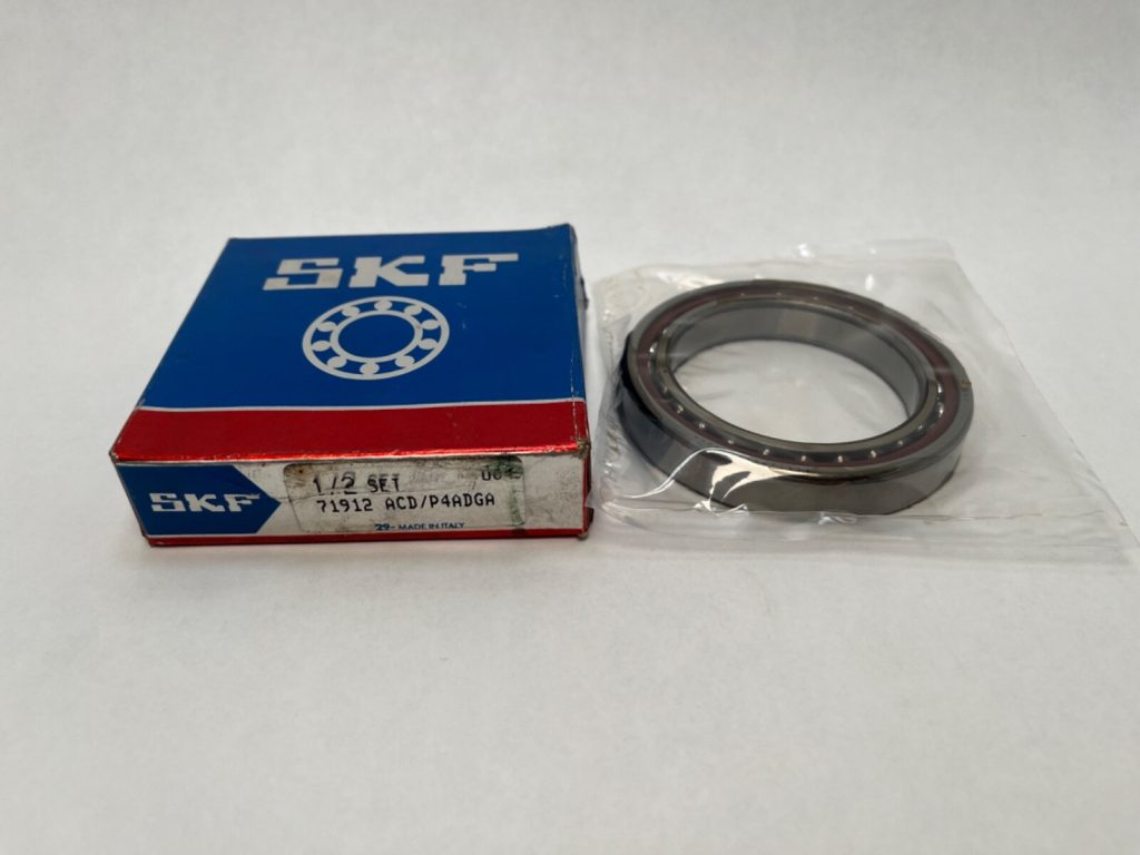 Angular Contact Ball Bearing - Straight Bore, 60 mm ID, 85 mm OD, 13 mm Width, Open, 25° Contact Angle, Light Preload.