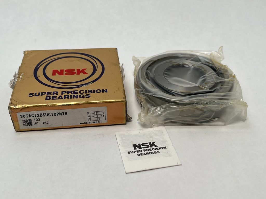 Angular Contact Ball Bearing - Ball Screw Support, 25 mm ID, 62 mm OD, 15 mm Width, 60° Contact Angle, Heavy Preload.