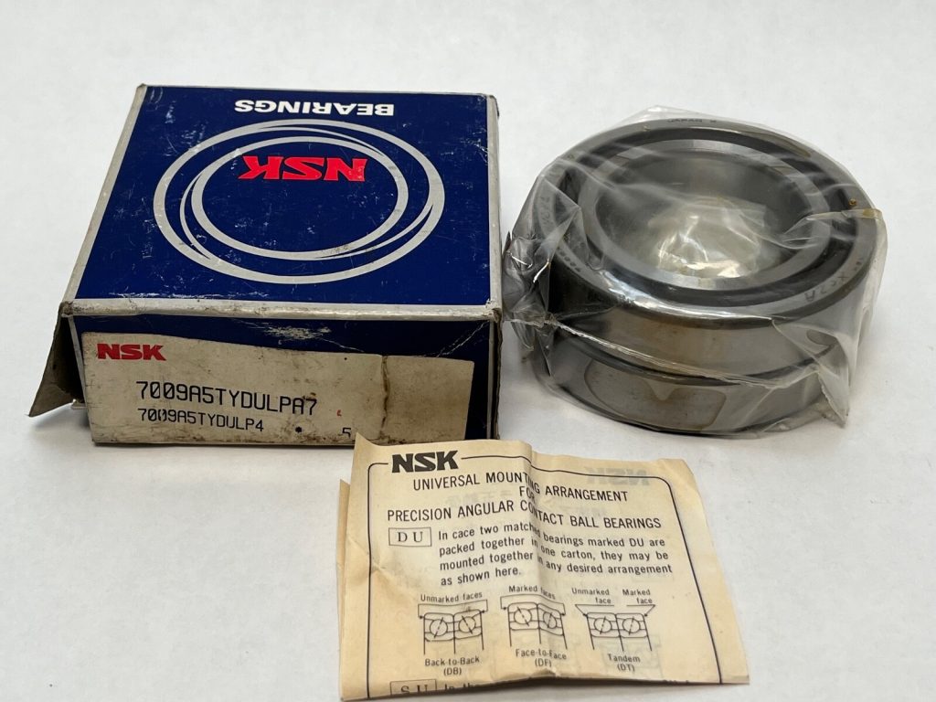 Angular Contact Ball Bearing - Straight Bore, 45 mm ID, 75 mm OD, 16 mm Width, Open, 25° Contact Angle, Light Preload.