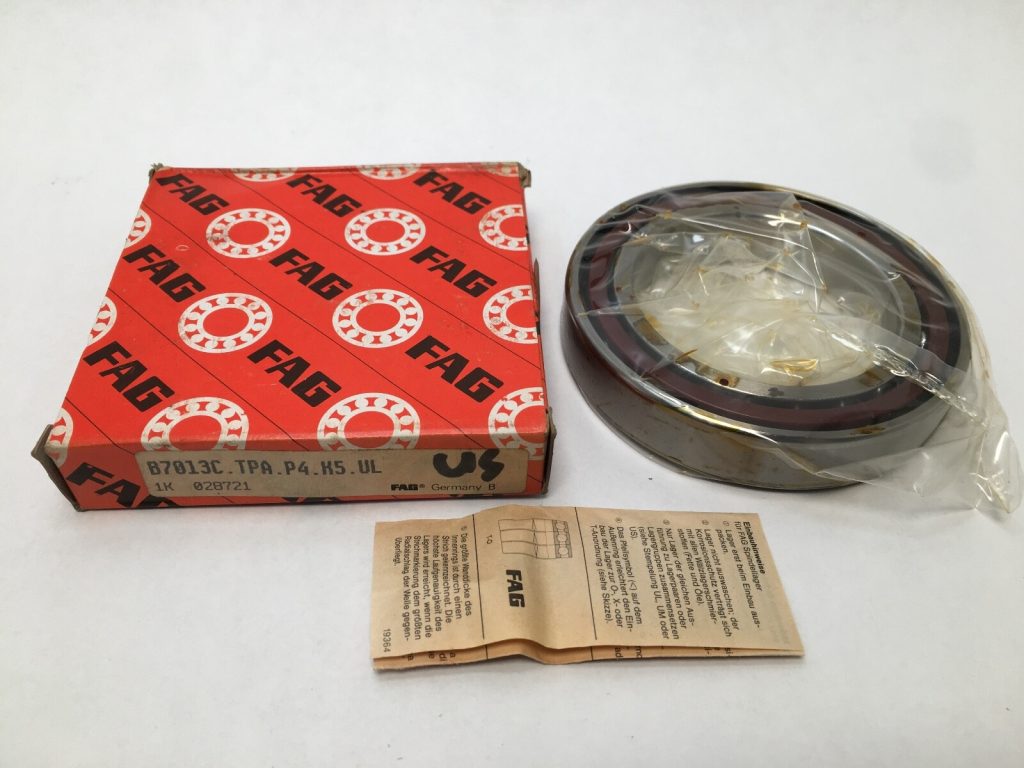 Angular Contact Ball Bearing - Straight Bore, 65 mm ID, 100 mm OD, 18 mm Width, Open, 15° Contact Angle, Light Preload.