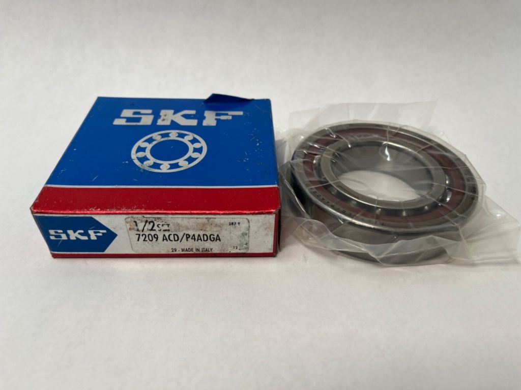 Angular Contact Ball Bearing - Straight Bore, 45 mm ID, 85 mm OD, 19 mm Width, Open, 25° Contact Angle, Light Preload.