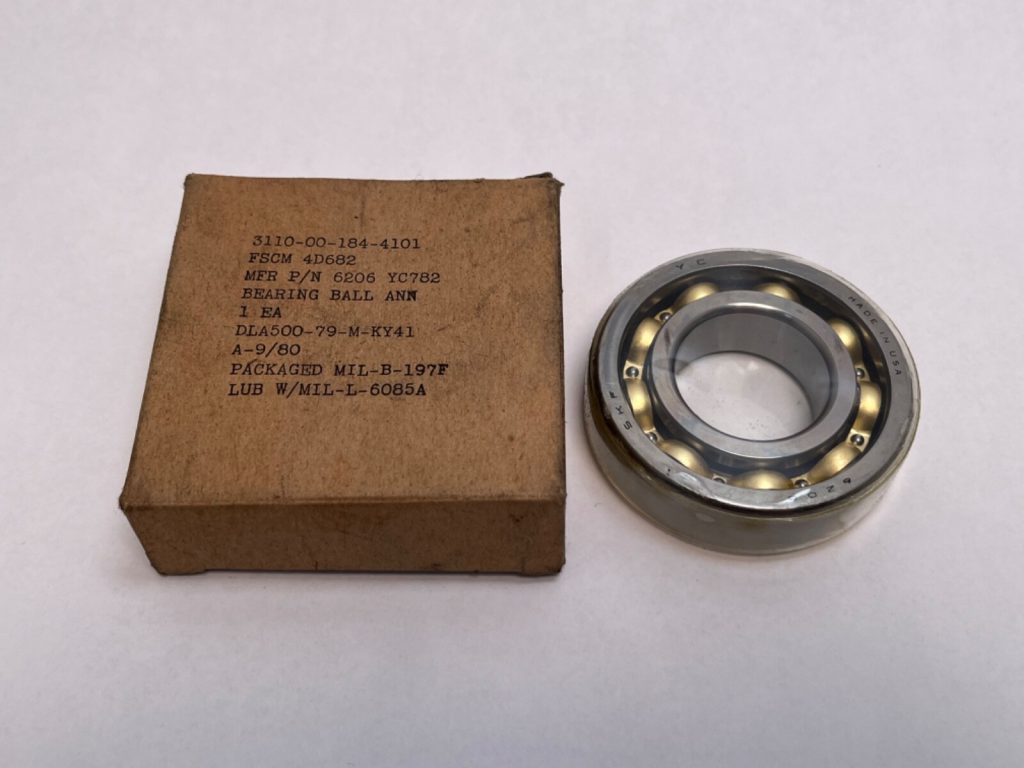 Deep Groove Ball Bearing - Straight Bore, 30 mm ID, 62 mm OD, 16 mm Width, Open.