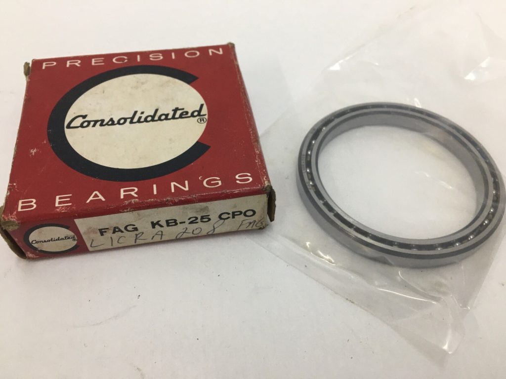 Thin Section Ball Bearing - Straight Bore, 2.5000 in ID, 3.1250 in OD, 0.3125 in Width, Open.