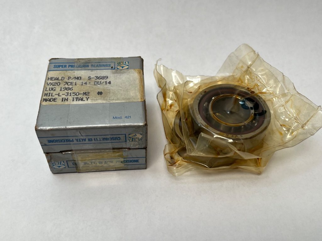 Angular Contact Ball Bearing - 20 mm ID, 42 mm OD, 12 mm Width, Open, 15°, Light preload.