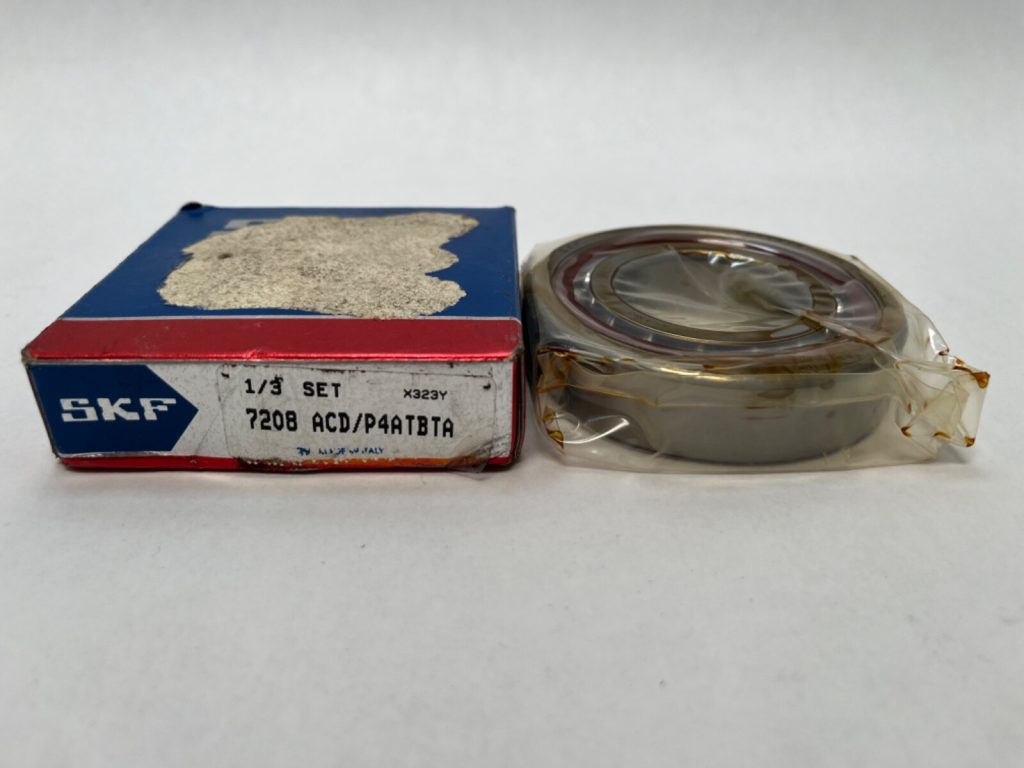 Angular Contact Ball Bearing - Straight Bore, 40 mm ID, 80 mm OD, 18 mm Width, Open, 25° Contact Angle, Light Preload.