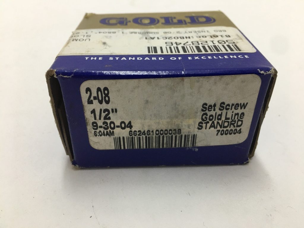 SEALMASTER 2-08 Bearing Insert 1/2" ID 2 08 Gold Line USA