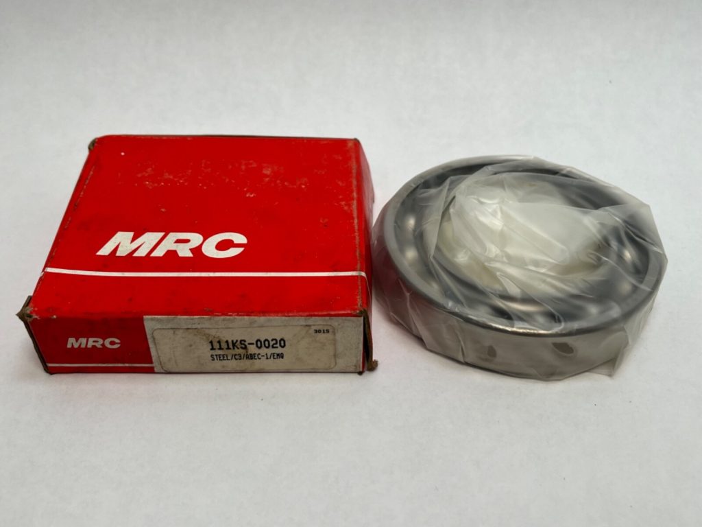 MRC 111KS Single Row Radial Ball Bearing (55mm ID, 90mm OD, 18mm Width). High-quality steel construction for reliable performance in US industrial pumps.