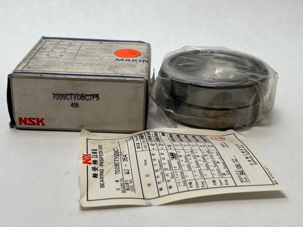 Angular Contact Ball Bearing - Straight Bore, 45 mm ID, 75 mm OD, 16 mm Width, Open, 15° Contact Angle, Light Preload.