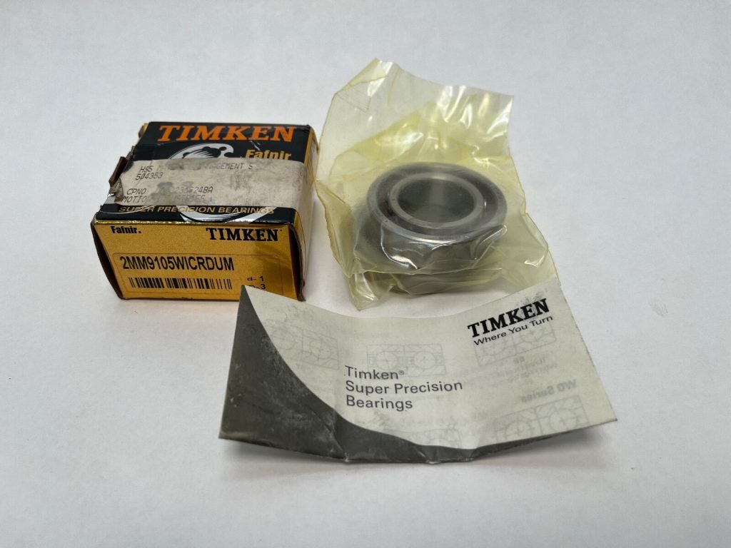 Angular Contact Ball Bearing - Straight Bore, 25 mm ID, 47 mm OD, 12 mm Width, Open, 15° Contact Angle, Medium Preload.