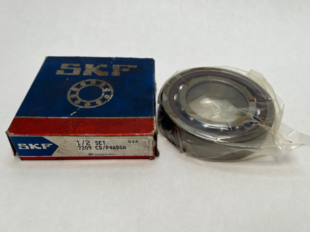 Angular Contact Ball Bearing - Straight Bore, 45 mm ID, 85 mm OD, 19 mm Width, Open, 15° Contact Angle, Light Preload.