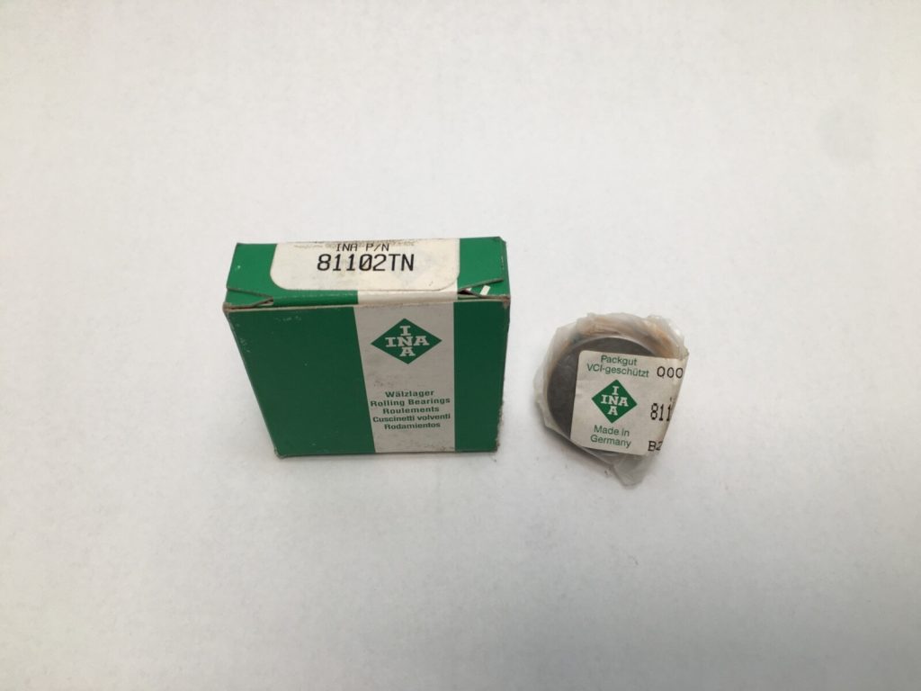 INA 81102TN Single Direction Thrust Ball Bearing. Features Polyamide cage (TN), 15mm ID 28mm OD 9mm Width. Designed for pure axial load in one direction.