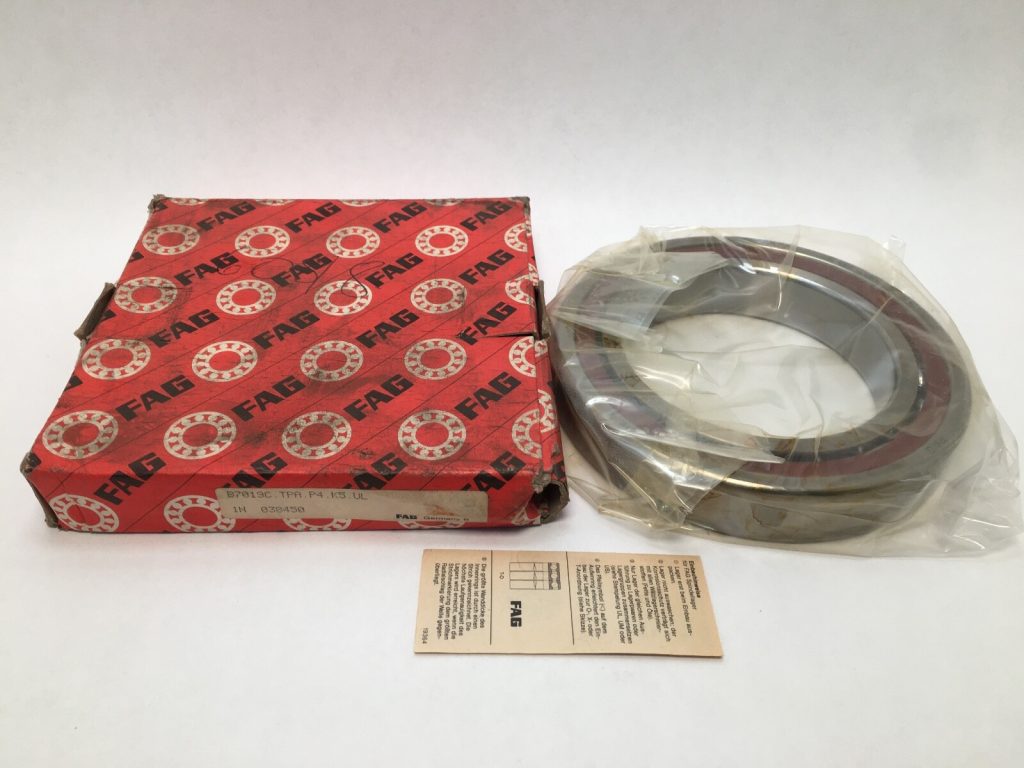 Super Precision Angular Contact Ball Bearing - Straight Bore, 95 mm ID, 145 mm OD, 24 mm Width, Open, 15° Contact Angle, Universal Light Preload.