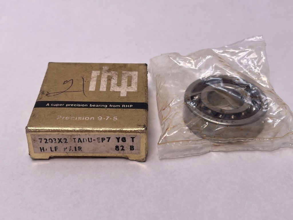 Angular Contact Ball Bearing - Straight Bore, 17mm ID, 40mm OD, 12mm Width, Open, Phenolic Cage, P4 Precision, Universal Single.