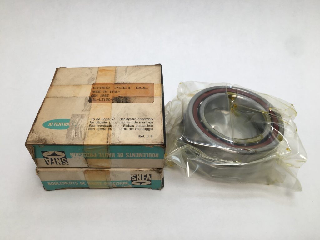 Angular Contact Ball Bearing - Straight Bore, 50 mm ID, 80 mm OD, 16 mm Width, Open, 15° Contact Angle, Without Snap Ring