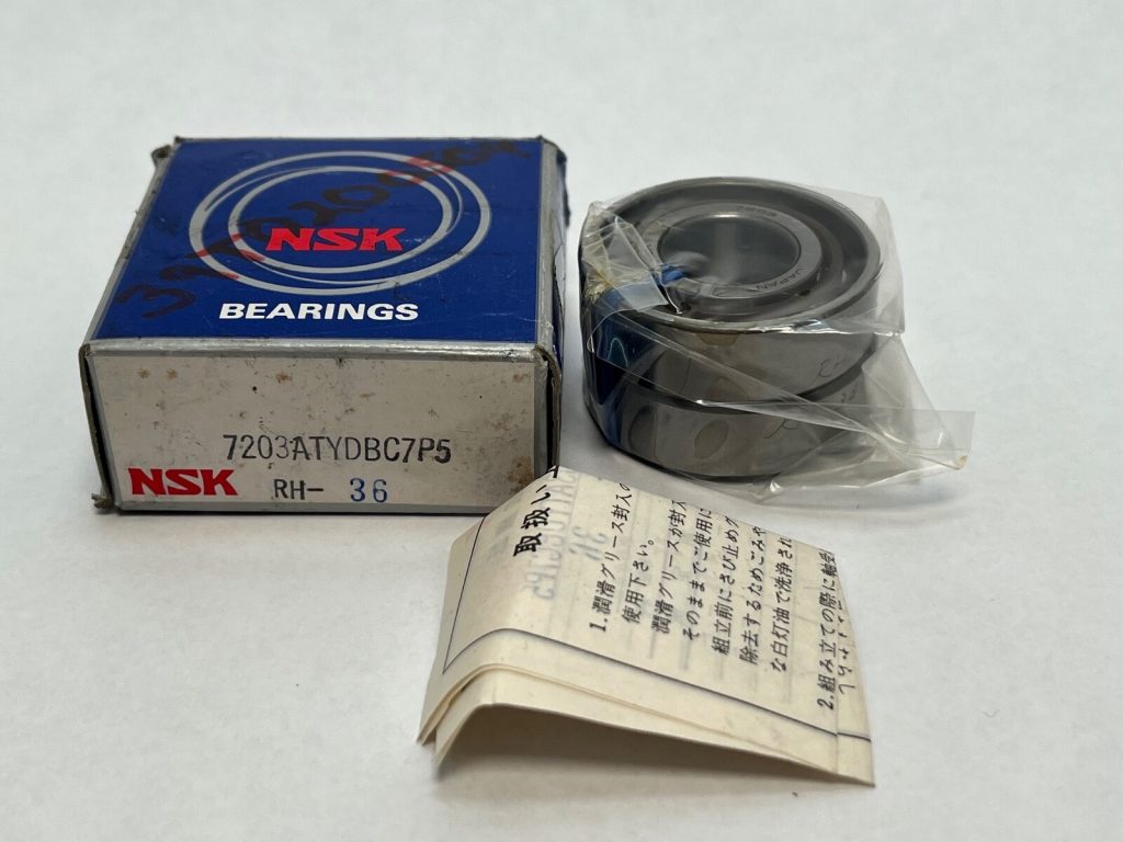 Angular Contact Ball Bearing - Straight Bore, 17 mm ID, 40 mm OD, 12 mm Width, Open, 25° Contact Angle, Light Preload.