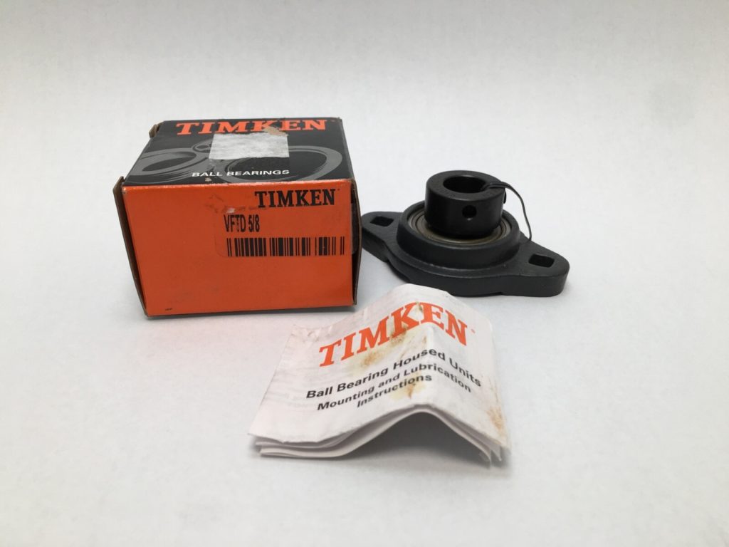 Flange Unit - 0.625 in Bore, 2 bolt, Pressed Steel, Light Duty, Non-Expanding