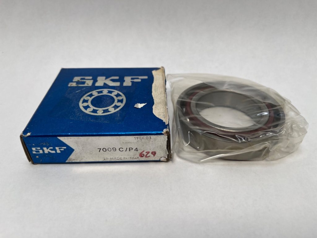 Angular Contact Ball Bearing - Straight Bore, 45 mm ID, 75 mm OD, 16 mm Width, Open, 15° Contact Angle.
