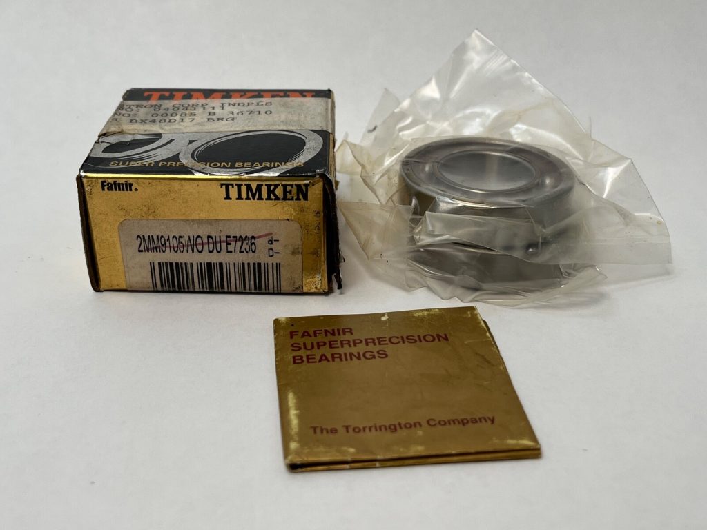 Angular Contact Ball Bearing - Straight Bore, 25 mm ID, 47 mm OD, 12 mm Width, Open, 15° Contact Angle, Light Preload.