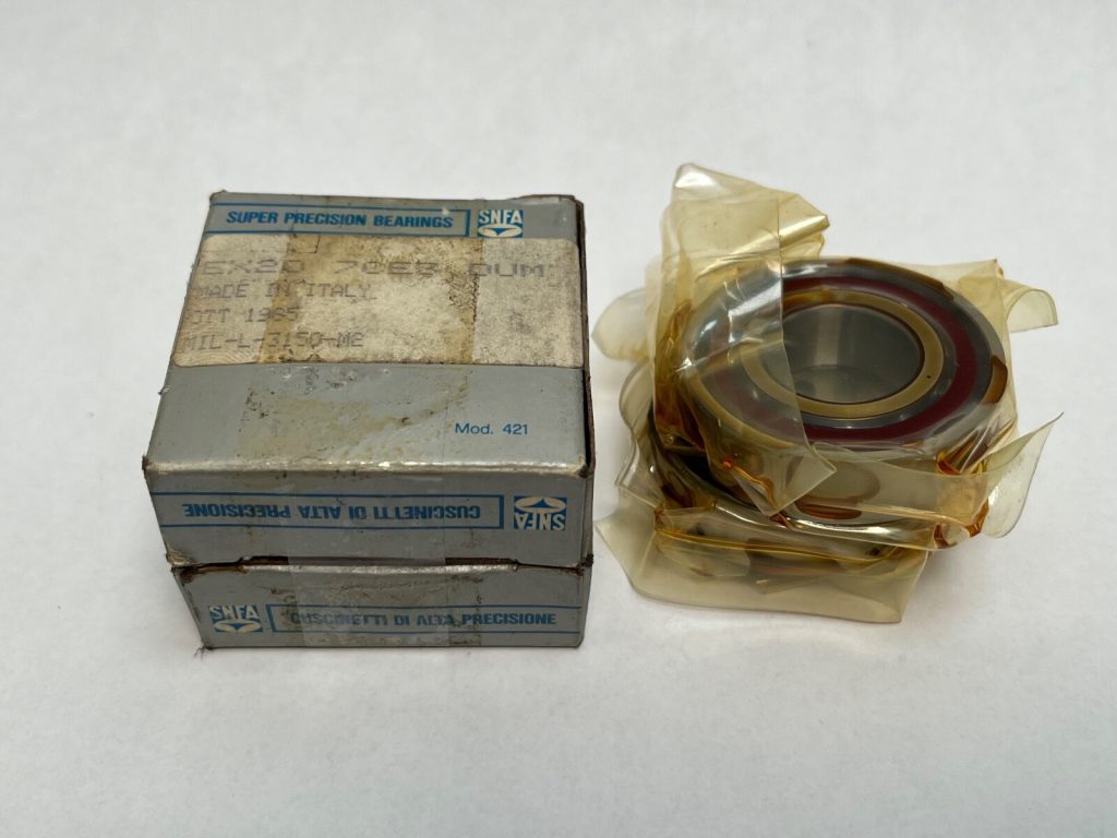 Angular Contact Ball Bearing - Straight Bore, 20 mm ID, 42 mm OD, 12 mm Width, Open, 25° Contact Angle, Medium Preload.