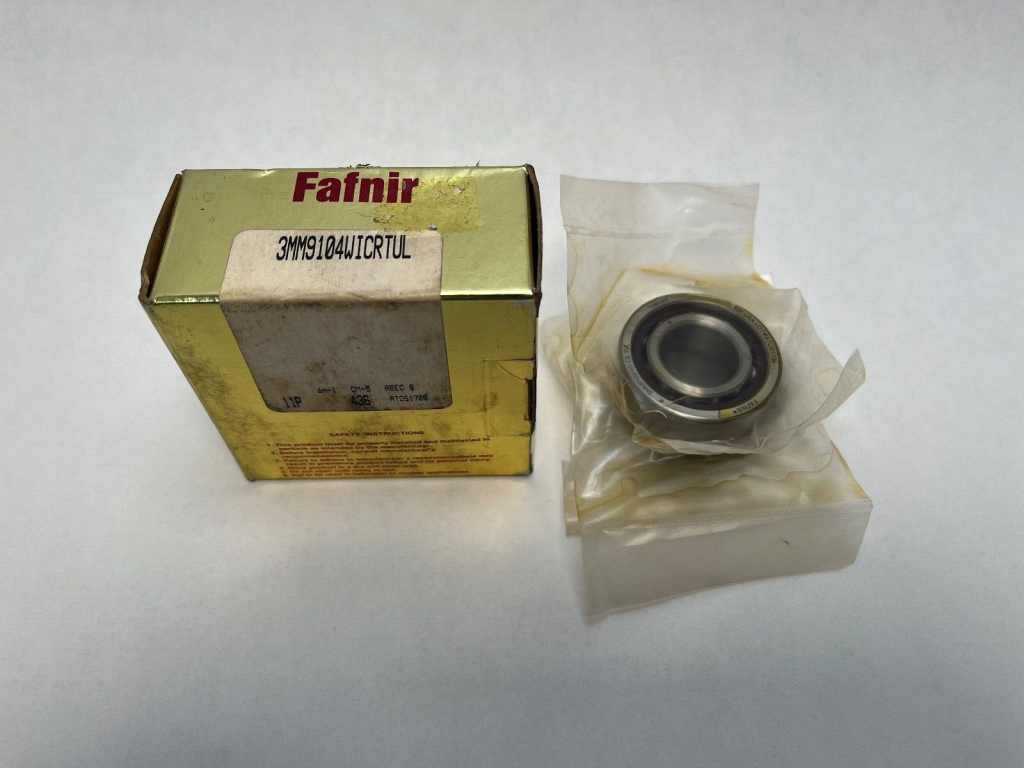 Angular Contact Ball Bearing - Straight Bore, 20 mm ID, 42 mm OD, 12 mm Width, Open, 25° Contact Angle, Light Preload.