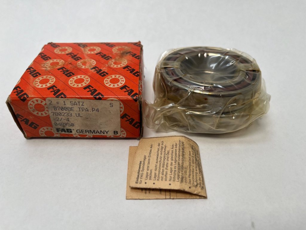 Angular Contact Ball Bearing - Straight Bore, 40 mm ID, 68 mm OD, 15 mm Width, Open, 25° Contact Angle, Light Preload.