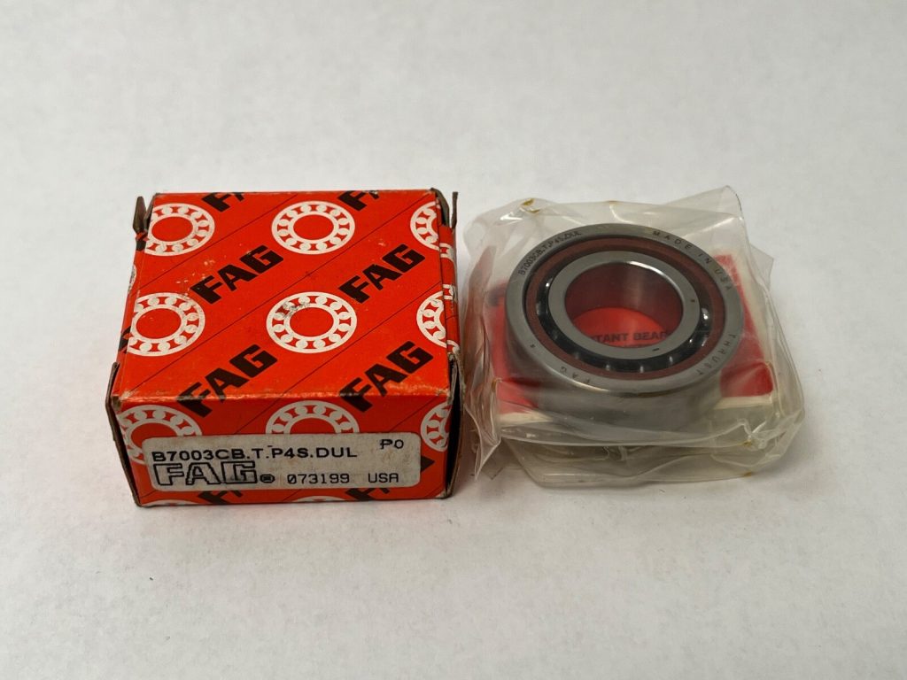 Angular Contact Ball Bearing - Straight Bore, 17 mm ID, 35 mm OD, 10 mm Width, Open, 15° Contact Angle, Light Preload.