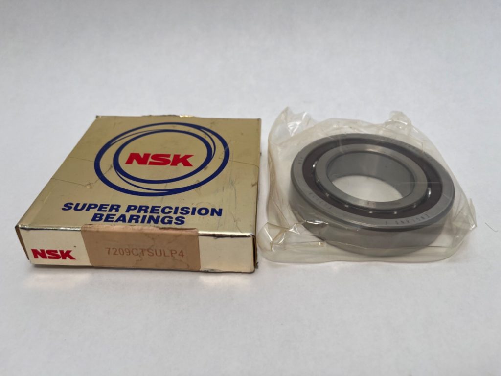 Angular Contact Ball Bearing - Straight Bore, 45 mm ID, 85 mm OD, 19 mm Width, Open, 15° Contact Angle, Light Preload.