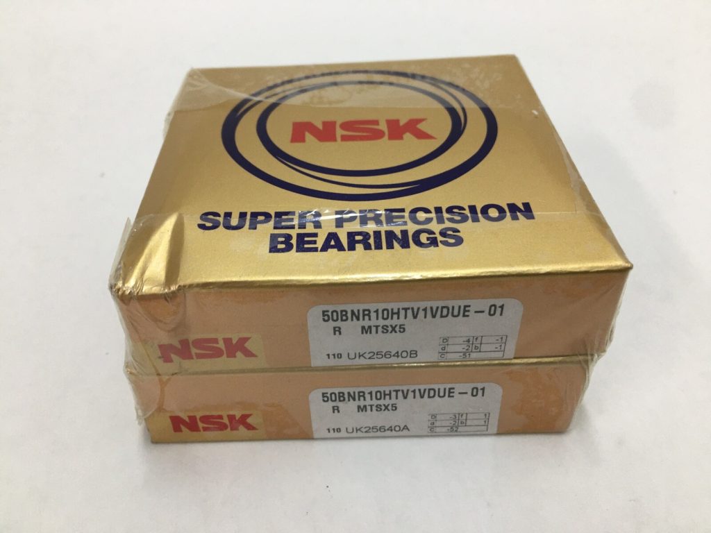 Angular Contact Bearing - 50 mm ID, 80 mm OD, 16 mm Width, Non-Contact Seal, 18° Contact Angle