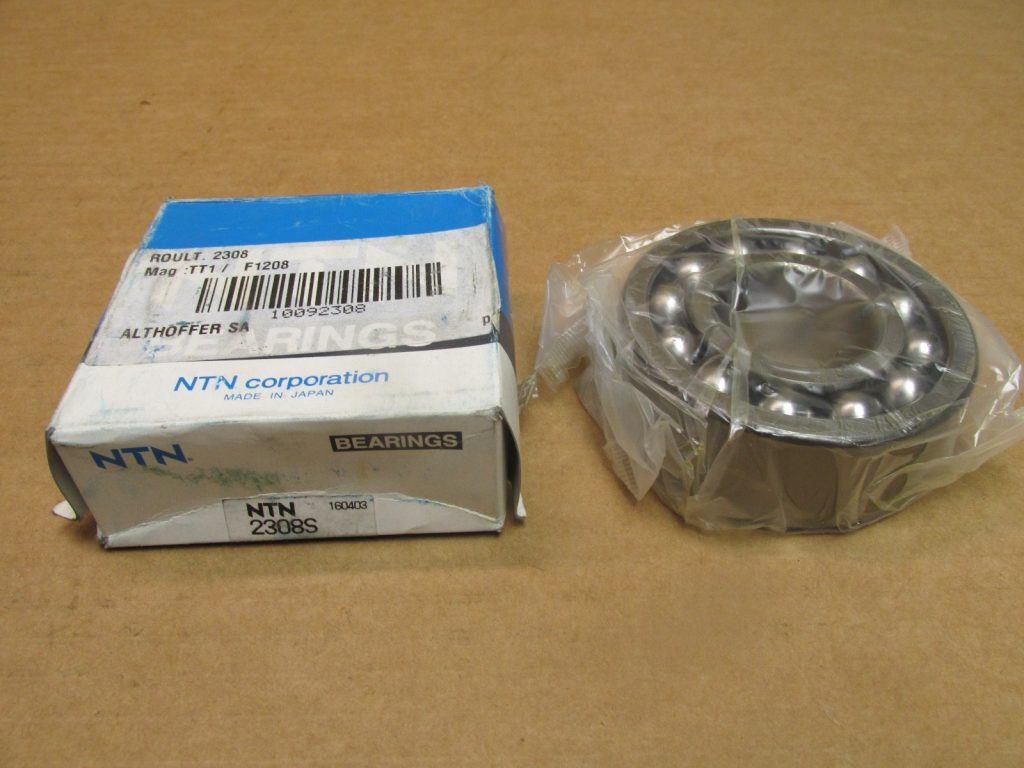 Self-Aligning Ball Bearing - Straight Bore, 40mm ID, 90mm OD, 33mm Width, Open, Stamped Steel Cage, Normal Clearance.