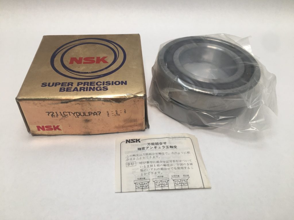 Angular Contact Ball Bearing - Straight Bore, 55 mm ID, 100 mm OD, 21 mm Width, Open, 15° Contact Angle, Without Snap Ring