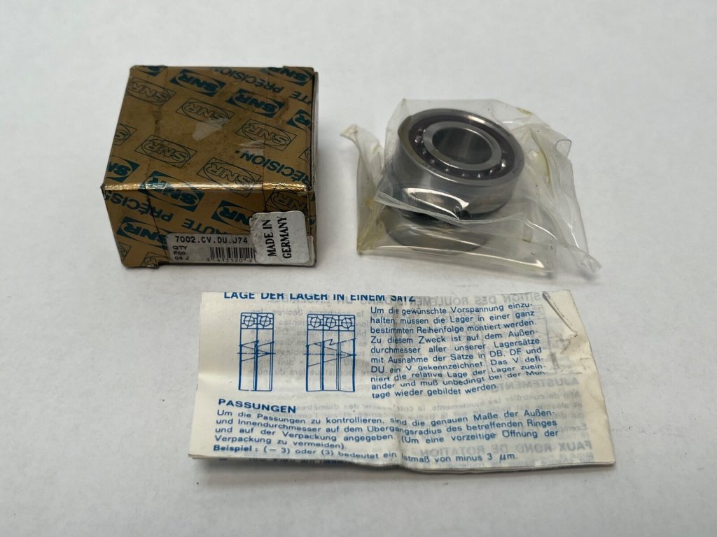 Angular Contact Ball Bearing - Straight Bore, 15 mm ID, 32 mm OD, 9 mm Width, Open, 15° Contact Angle, Light Preload.