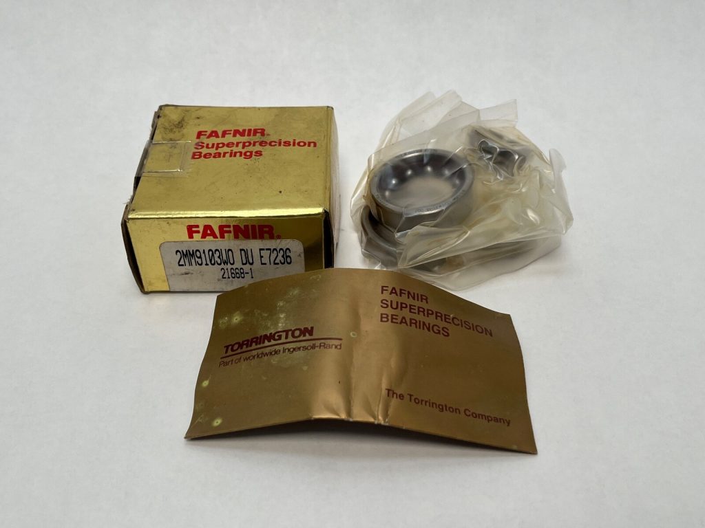Angular Contact Ball Bearing - Straight Bore, 17 mm ID, 35 mm OD, 10 mm Width, Open, 15° Contact Angle, Light Preload.