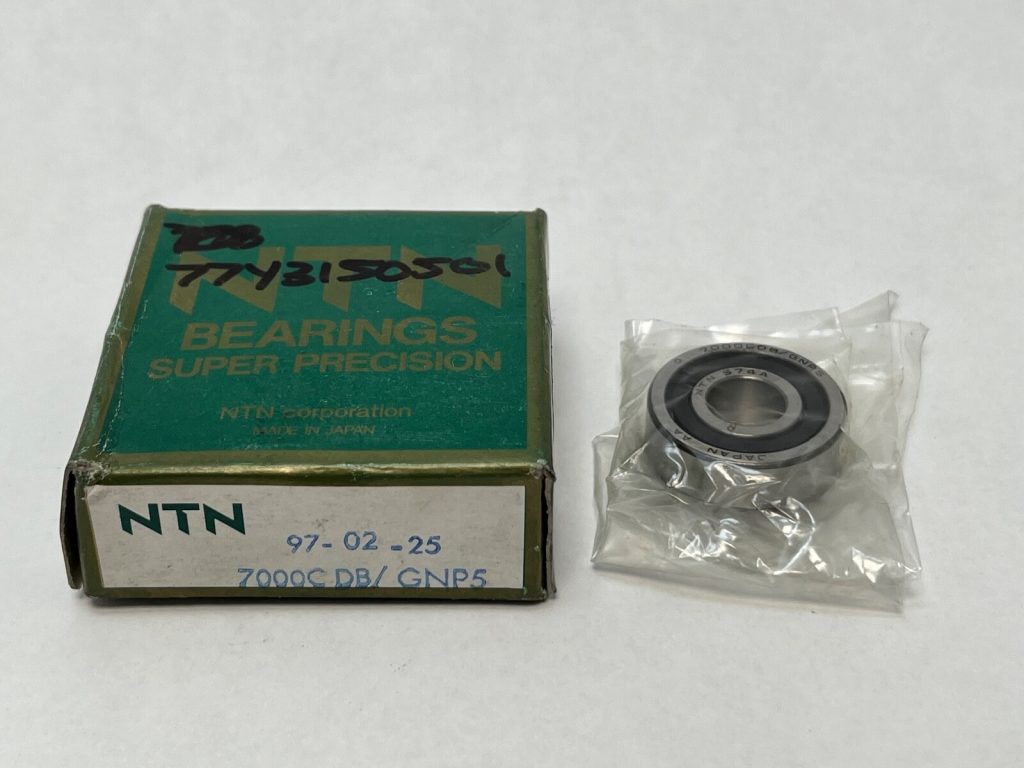 Angular Contact Ball Bearing - Straight Bore, 10mm ID, 26mm OD, 8mm Width, Open, 15° Contact Angle, Phenolic Cage, P5 Precision.