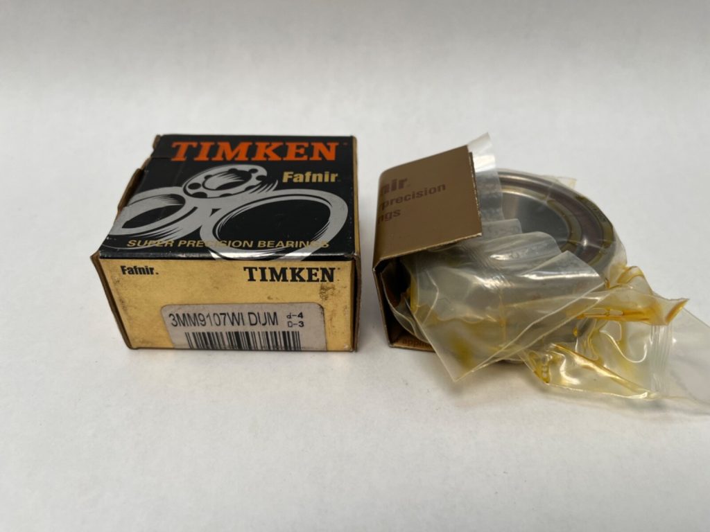 Angular Contact Ball Bearing - Straight Bore, 35 mm ID, 62 mm OD, 14 mm Width, Open, 25° Contact Angle, Medium Preload.