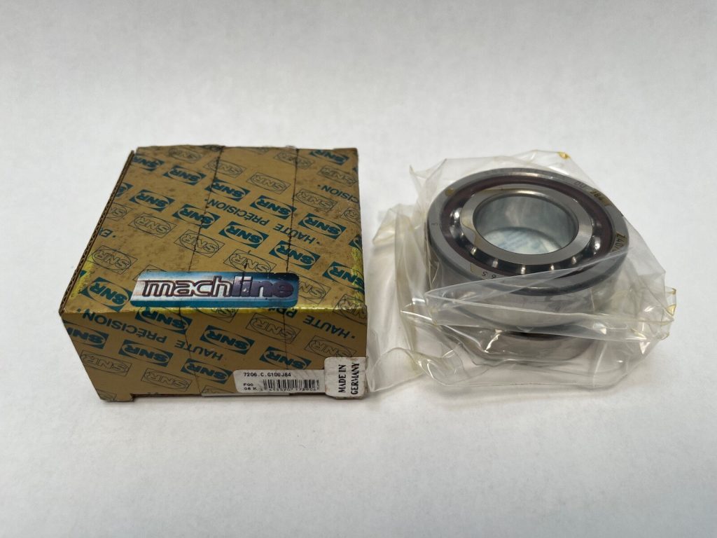 Angular Contact Ball Bearing - Straight Bore, 30 mm ID, 62 mm OD, 16 mm Width, Open, 15° Contact Angle, Medium Preload.