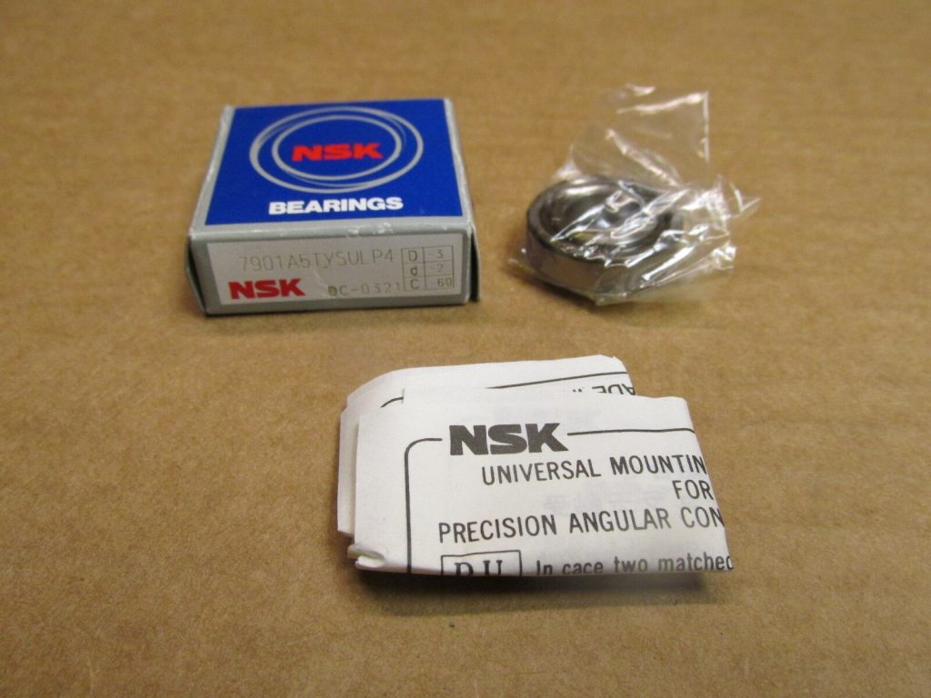 NSK 7901A5TYSULP4 ANGULAR CONTACT BEARING 7901 A5TY SUL P4 12x24x6 mm JAPAN