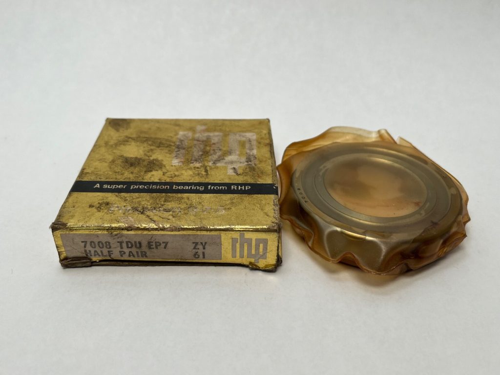 Angular Contact Ball Bearing - 40 mm ID, 68 mm OD, 15 mm Width, Open, 15° Contact Angle, Light Preload.