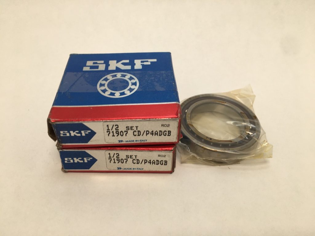 Angular Contact Ball Bearing - Straight Bore, 35 mm ID, 55 mm OD, 10 mm Width, Open, 15° Contact Angle, Medium Preload.