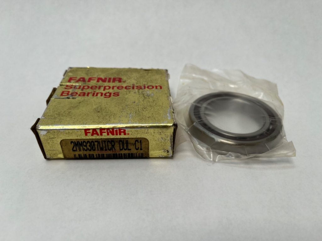 Angular Contact Ball Bearing - Straight Bore, 35 mm ID, 55 mm OD, 10 mm Width, Open, 15° Contact Angle, Light Preload.