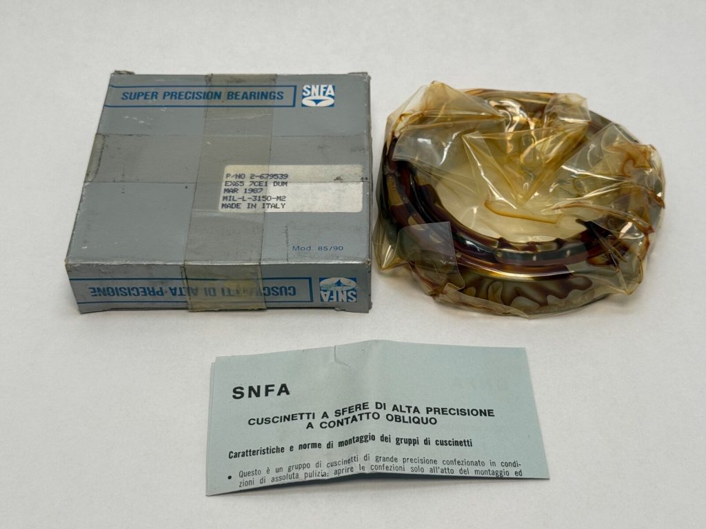 Angular Contact Ball Bearing - Straight Bore, 65 mm ID, 100 mm OD, 18 mm Width, Open, 15° Contact Angle, Medium Preload.