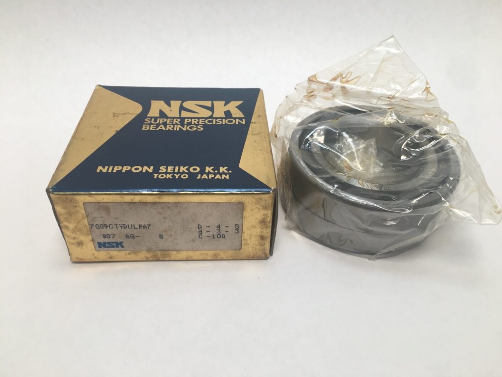 Angular Contact Ball Bearing - Straight Bore, 45 mm ID, 75 mm OD, 16 mm Width, Open, 15° Contact Angle, Light Preload.