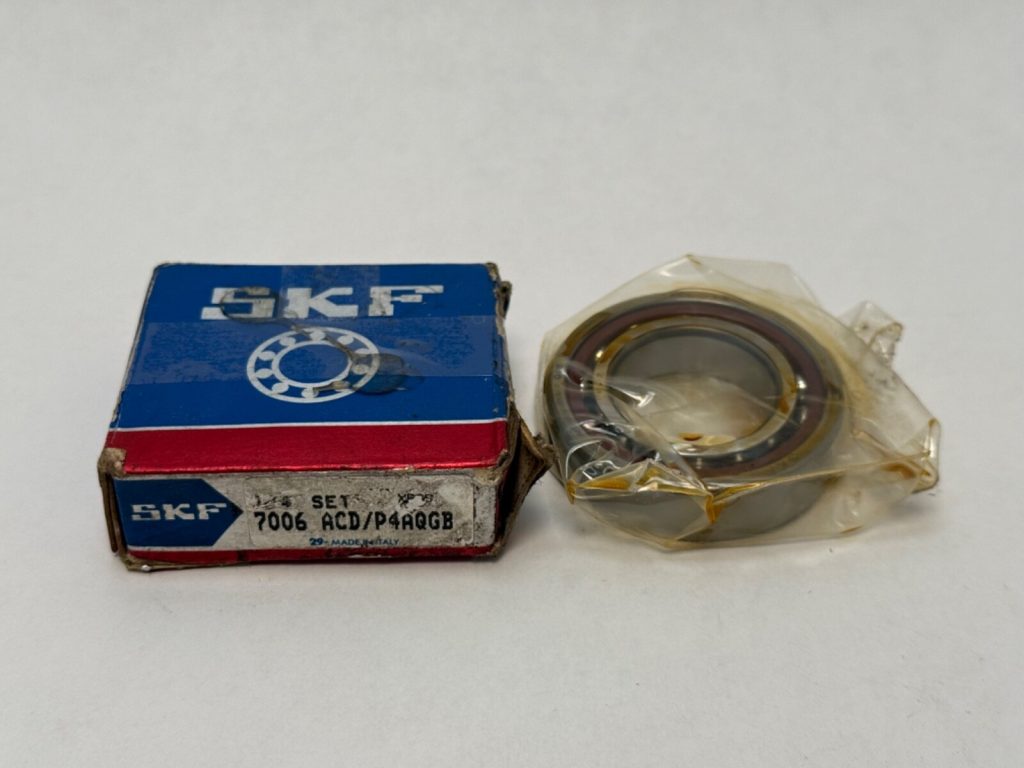 Angular Contact Ball Bearing - Straight Bore, 30 mm ID, 55 mm OD, 13 mm Width, Open, 25° Contact Angle, Medium Preload.