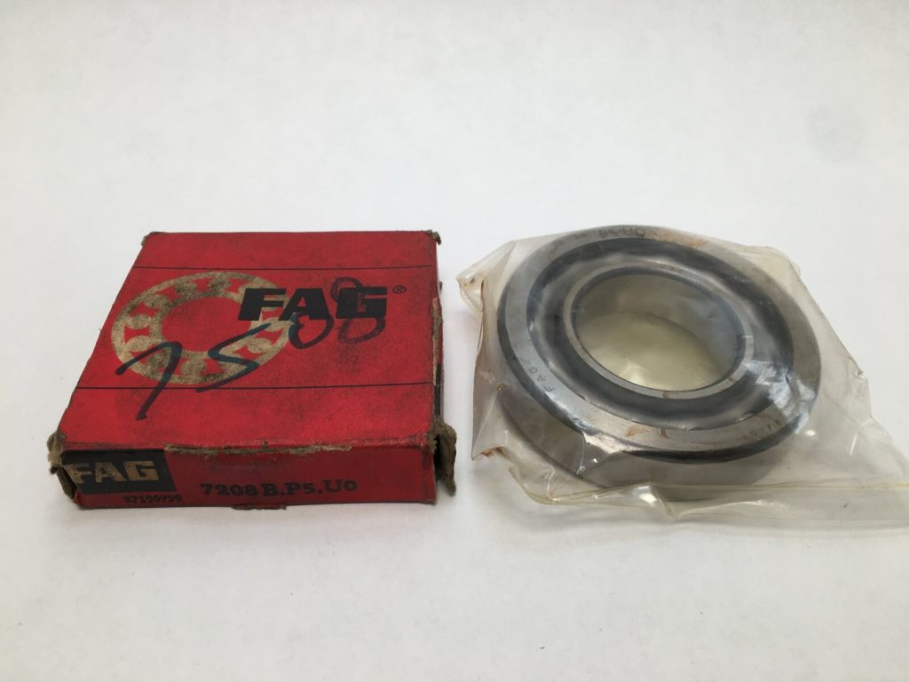 Angular contact bearing - 40 mm ID, 80 mm OD, 18 mm Width, Open, 40°.