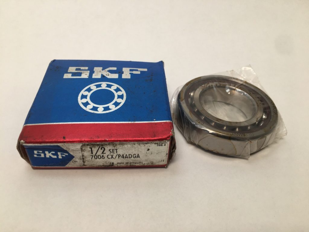 Angular Contact Ball Bearing - Straight Bore, 30 mm ID, 55 mm OD, 13 mm Width, Open, 15° Contact Angle, Light Preload.